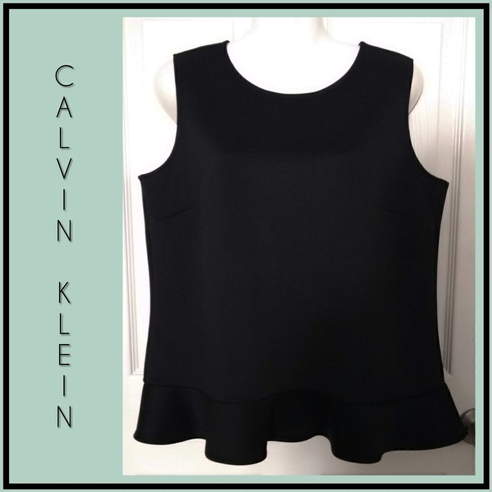 Calvin Klein Black Tunic Top